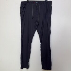 686 Everywhere Men Pants 36x34 Charcoal Grey Relaxed Fit Featherlight Technical